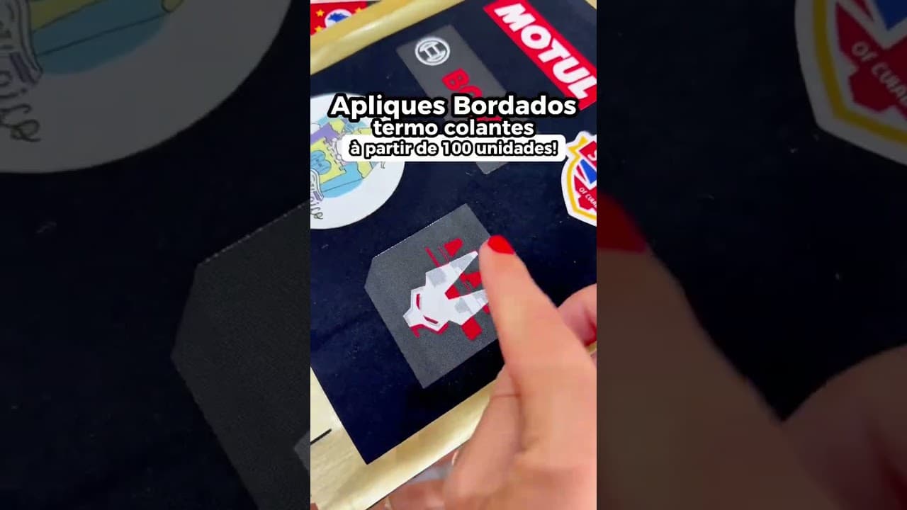 Apiques Bordados Termo Colantes