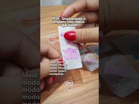 Etiquetas Siliconadas super macias para moda praia - Fábrika de Etiquetas Goiânia
